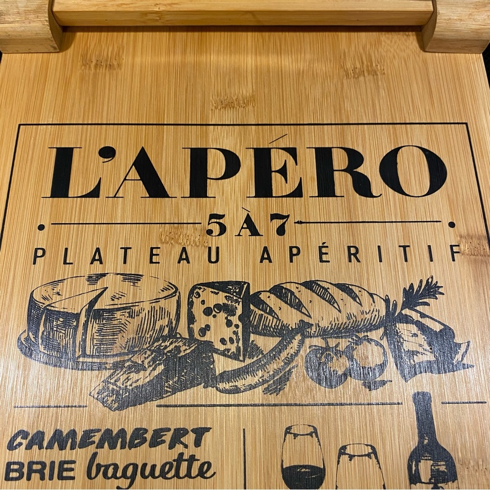 Bamboo L'APERO Kitchen Cutting Board - Picture 7 of 10